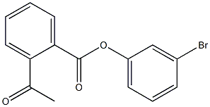 2-Acetylbenzoic acid 3-bromophenyl ester Struktur
