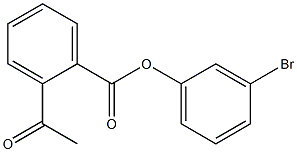 2-Acetylbenzoic acid 3-bromophenyl ester,,结构式