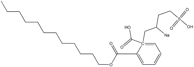 Phthalic acid 1-dodecyl 2-(2-sodiosulfobutyl) ester Struktur
