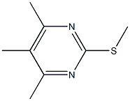 4,5,6-Trimethyl-2-(methylthio)pyrimidine Struktur