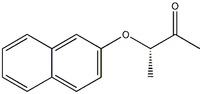 [S,(-)]-3-(2-Naphtyloxy)-2-butanone,,结构式