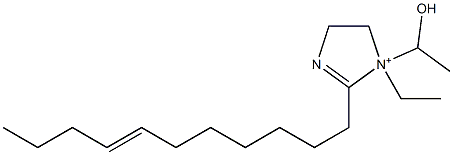 1-エチル-1-(1-ヒドロキシエチル)-2-(7-ウンデセニル)-2-イミダゾリン-1-イウム 化学構造式