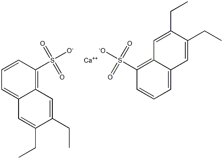 ビス(6,7-ジエチル-1-ナフタレンスルホン酸)カルシウム 化学構造式