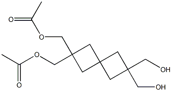 2,2-Bis(acetoxymethyl)-6,6-bis(hydroxymethyl)spiro[3.3]heptane Struktur