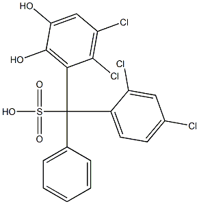 (2,4-Dichlorophenyl)(2,3-dichloro-5,6-dihydroxyphenyl)phenylmethanesulfonic acid