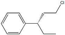 (+)-[(S)-3-Chloro-1-ethylpropyl]benzene Struktur