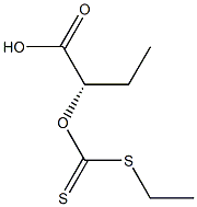 [S,(+)]-2-(Ethylthiocarbonothioyloxy)butyric acid Struktur