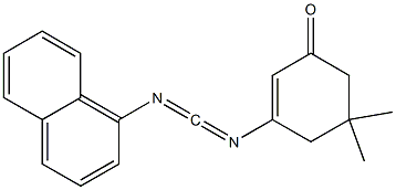 N-(5,5-Dimethyl-3-oxo-1-cyclohexenyl)-N'-(1-naphtyl)carbodiimide 结构式