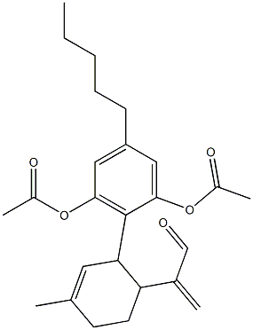 2-[4-(1-Formylvinyl)-1-methylcyclohexa-1-en-3-yl]-5-pentylresorcinol diacetate