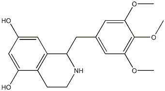 1-(3,4,5-Trimethoxybenzyl)-1,2,3,4-tetrahydro-5,7-isoquinolinediol Structure