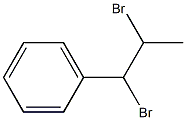 1,2-ジブロモ-1-フェニルプロパン 化学構造式