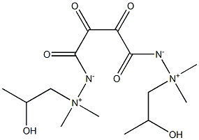 2,2'-(1,2,3,4-テトラオキソ-1,4-ブタンジイル)ビス[1-(2-ヒドロキシプロピル)-1,1-ジメチルヒドラジニウム-2-イド] 化学構造式