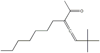 3-ヘプチル-6,6-ジメチル-3,4-ヘプタジエン-2-オン 化学構造式