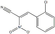 3-(2-Chlorophenyl)-2-nitropropenenitrile,,结构式