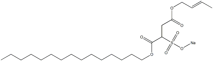 2-(ソジオスルホ)こはく酸1-ペンタデシル4-(2-ブテニル) 化学構造式