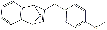 2-(4-Methoxybenzyl)-1,4-dihydro-1,4-epoxynaphthalene Struktur