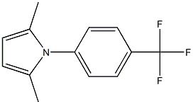 1-(4-Trifluoromethylphenyl)-2,5-dimethyl-1H-pyrrole,,结构式
