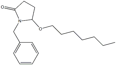 5-(ヘプチルオキシ)-1-[ベンジル]ピロリジン-2-オン 化学構造式
