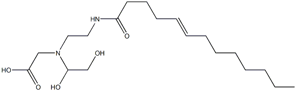 N-(1,2-Dihydroxyethyl)-N-[2-(5-tridecenoylamino)ethyl]aminoacetic acid Structure