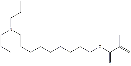 Methacrylic acid 9-(dipropylamino)nonyl ester,,结构式