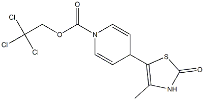 4-Methyl-5-[[1,4-dihydro-1-(2,2,2-trichloroethoxycarbonyl)pyridin]-4-yl]thiazol-2(3H)-one 结构式