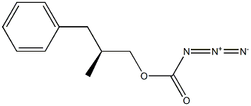 (+)-Azidoformic acid (S)-2-methyl-3-phenylpropyl ester Structure