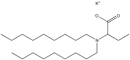 2-(Dinonylamino)butyric acid potassium salt Struktur