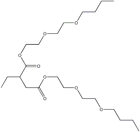 Butane-1,2-dicarboxylic acid bis[2-(2-butoxyethoxy)ethyl] ester 结构式