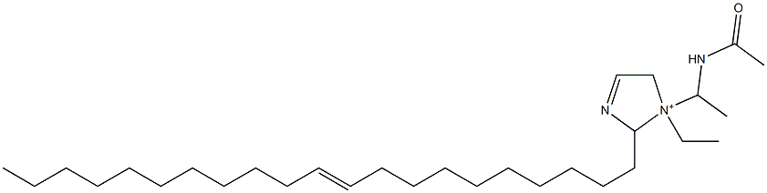 1-[1-(Acetylamino)ethyl]-1-ethyl-2-(10-henicosenyl)-3-imidazoline-1-ium Struktur