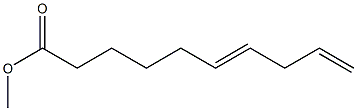6,9-Decadienoic acid methyl ester,,结构式