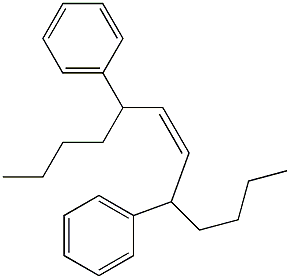 (Z)-5,8-Diphenyl-6-dodecene Struktur