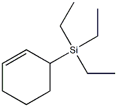 3-Triethylsilyl-1-cyclohexene,,结构式