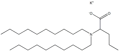 2-(Didecylamino)valeric acid potassium salt Structure