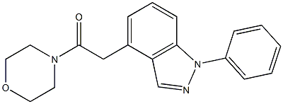 1-Phenyl-4-[[morpholinocarbonyl]methyl]-1H-indazole Structure