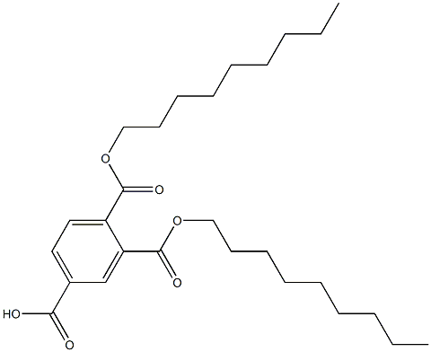 1,2,4-Benzenetricarboxylic acid hydrogen 1,2-dinonyl ester,,结构式