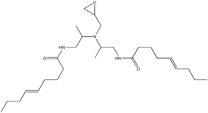 N,N-Bis[2-(5-nonenoylamino)-1-methylethyl]glycidylamine,,结构式