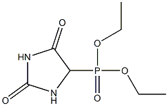 5-(Diethoxyphosphinyl)hydantoin,,结构式