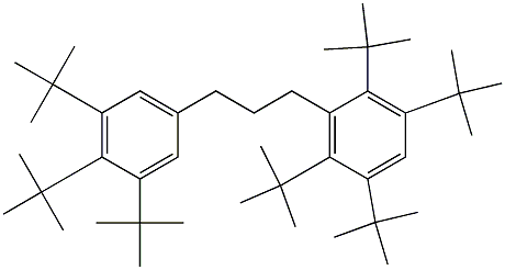 1-(2,3,5,6-Tetra-tert-butylphenyl)-3-(3,4,5-tri-tert-butylphenyl)propane Structure
