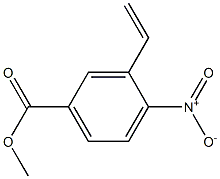 4-Nitro-3-ethenylbenzoic acid methyl ester,,结构式
