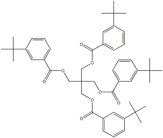 Pentaerythritol tetra(3-tert-butylbenzoate) Structure