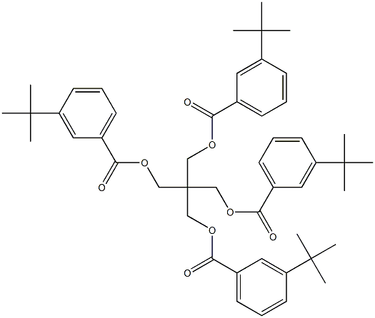 Pentaerythritol tetra(3-tert-butylbenzoate) 结构式