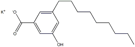 3-Nonyl-5-hydroxybenzoic acid potassium salt Structure