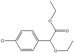 2-Ethoxy-2-(4-chlorophenyl)acetic acid ethyl ester Struktur