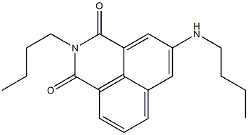 2-Butyl-5-(butylamino)-1H-benzo[de]isoquinoline-1,3(2H)-dione,,结构式