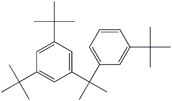 2-(3,5-Di-tert-butylphenyl)-2-(3-tert-butylphenyl)propane Structure