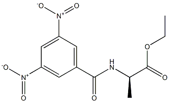 (2R)-2-[(3,5-Dinitrobenzoyl)amino]propanoic acid ethyl ester Structure