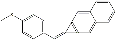 1-(4-(メチルチオ)フェニルメチレン)-1H-シクロプロパ[b]ナフタレン 化学構造式