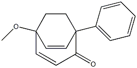 1-Phenyl-5-methoxybicyclo[3.2.2]nona-3,6-dien-2-one Structure