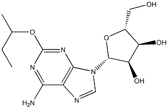 2-(sec-ブチルオキシ)アデノシン 化学構造式