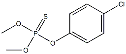 Thiophosphoric acid O,O-dimethyl O-(4-chlorophenyl) ester Struktur